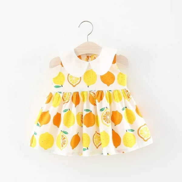 Baby Girl Clothes Bow Lemon