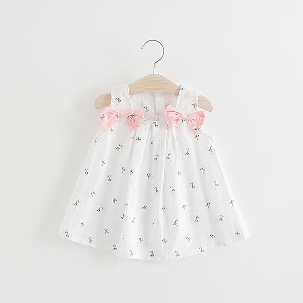 Summer Baby Girl Dress Big Bow Clothes